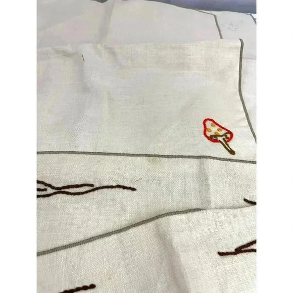 VTG Linen Embroidered Cloth Lot & Pack of Skeins Yarn Wool Guro Paternayan 42 PC - Picture 12 of 13